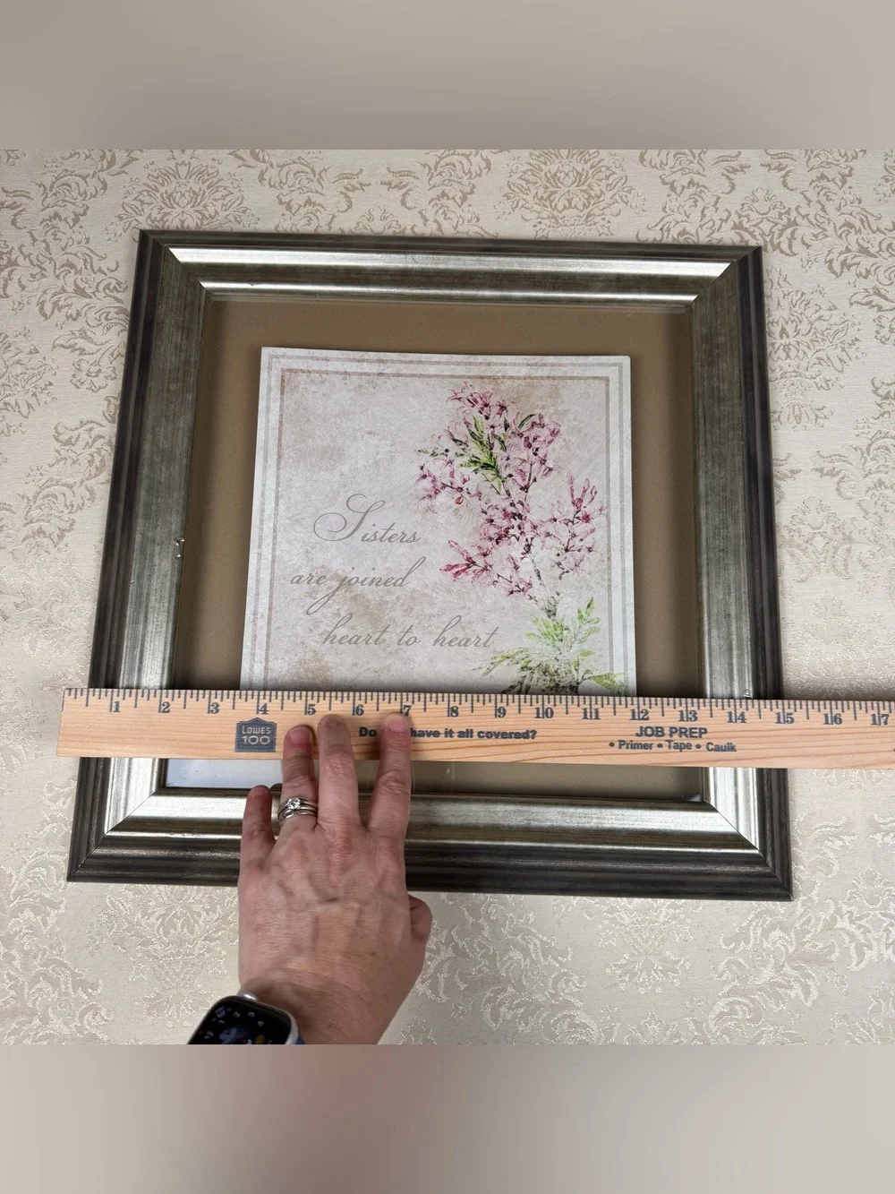 Kirkland’s Framed 'Sisters Are Joined Heart to Heart' Wall Art - Gift